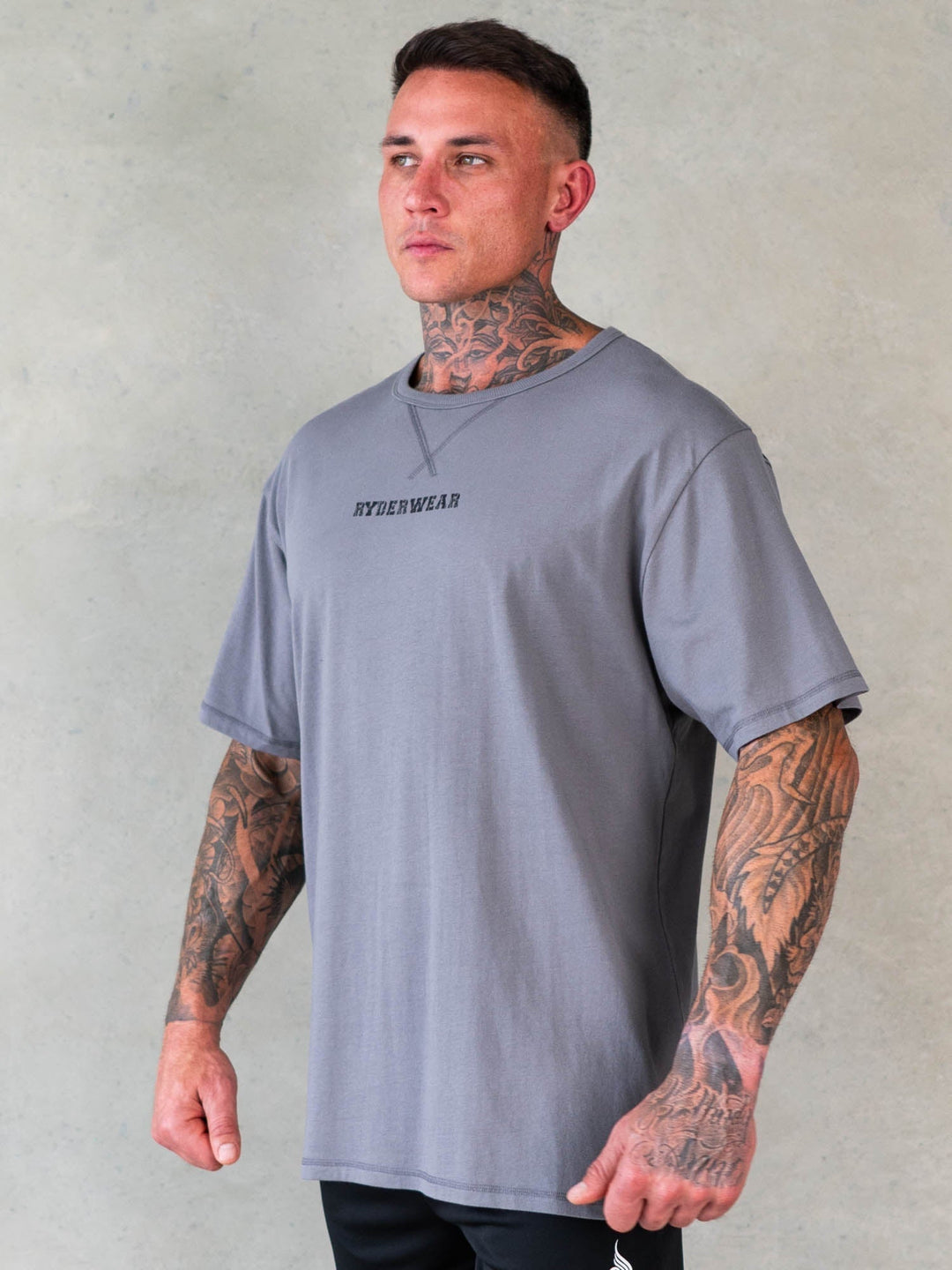 Octane T-Shirt - Steel Grey Clothing Ryderwear