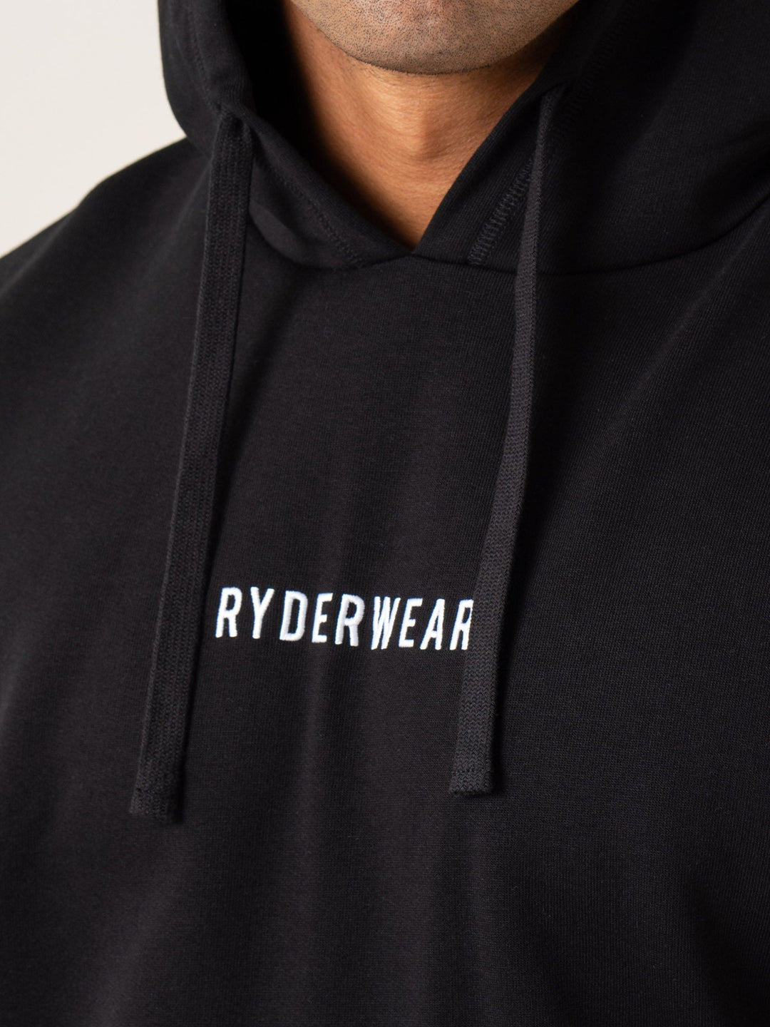 Pursuit Fleece Sleeveless Hoodie - Black Clothing Ryderwear