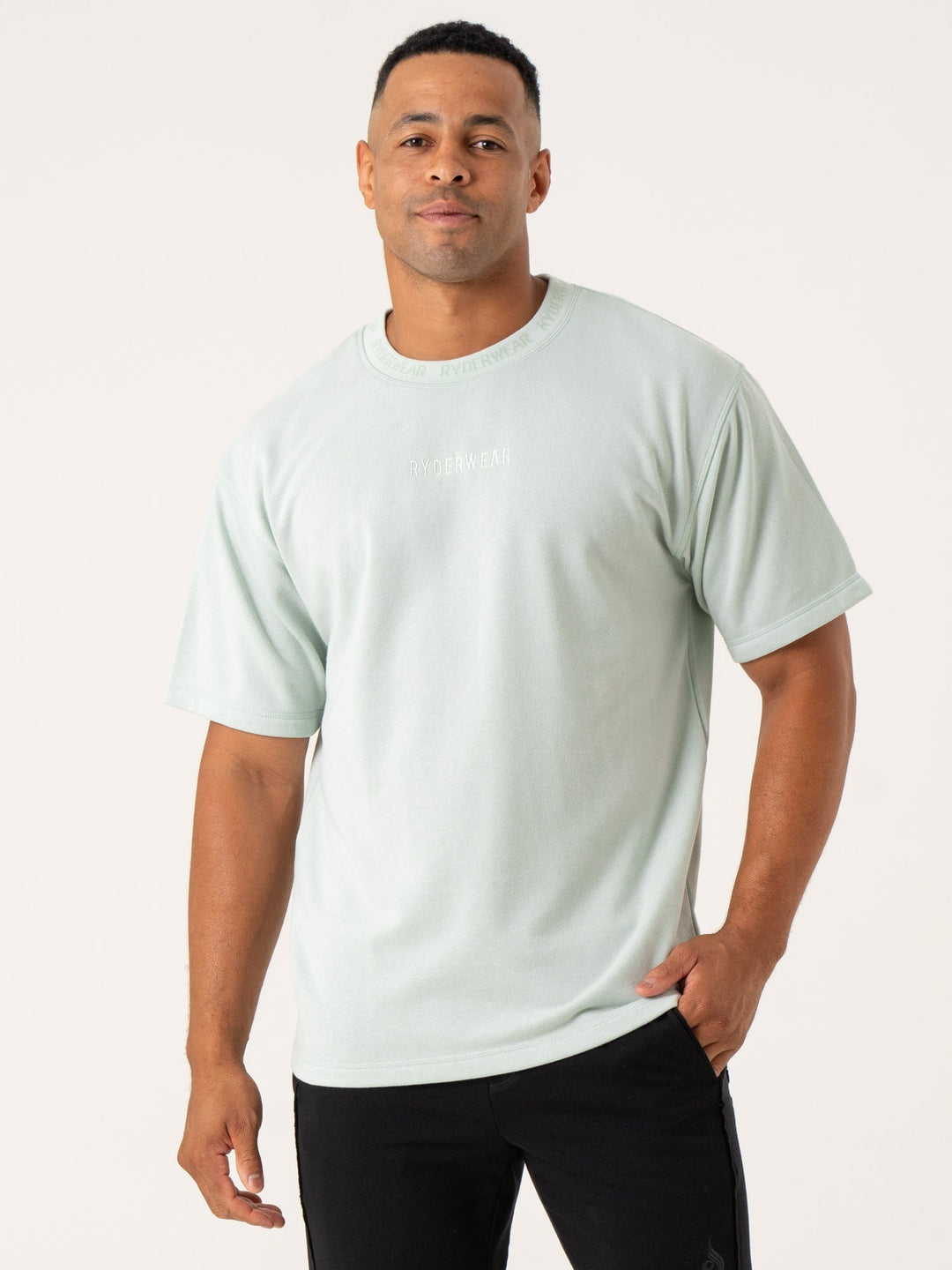 Pursuit Fleece T-Shirt - Spearmint Clothing Ryderwear 