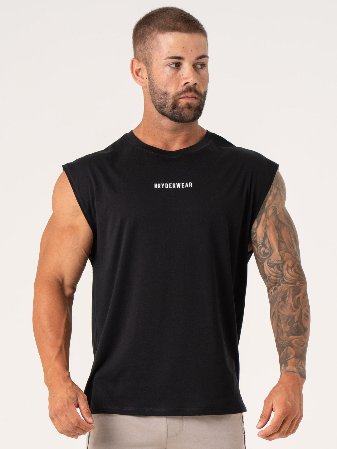 Pursuit Muscle Tank - Black Clothing Ryderwear