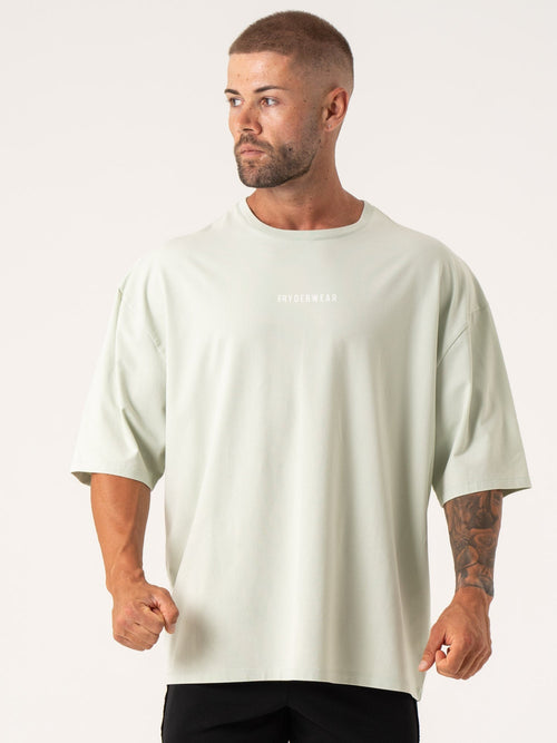 Pursuit Oversized T-Shirt Spearmint Stonewash