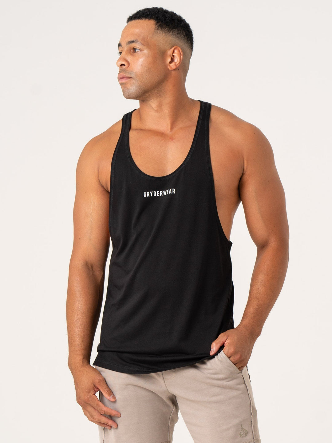 Pursuit Stringer - Black Clothing Ryderwear