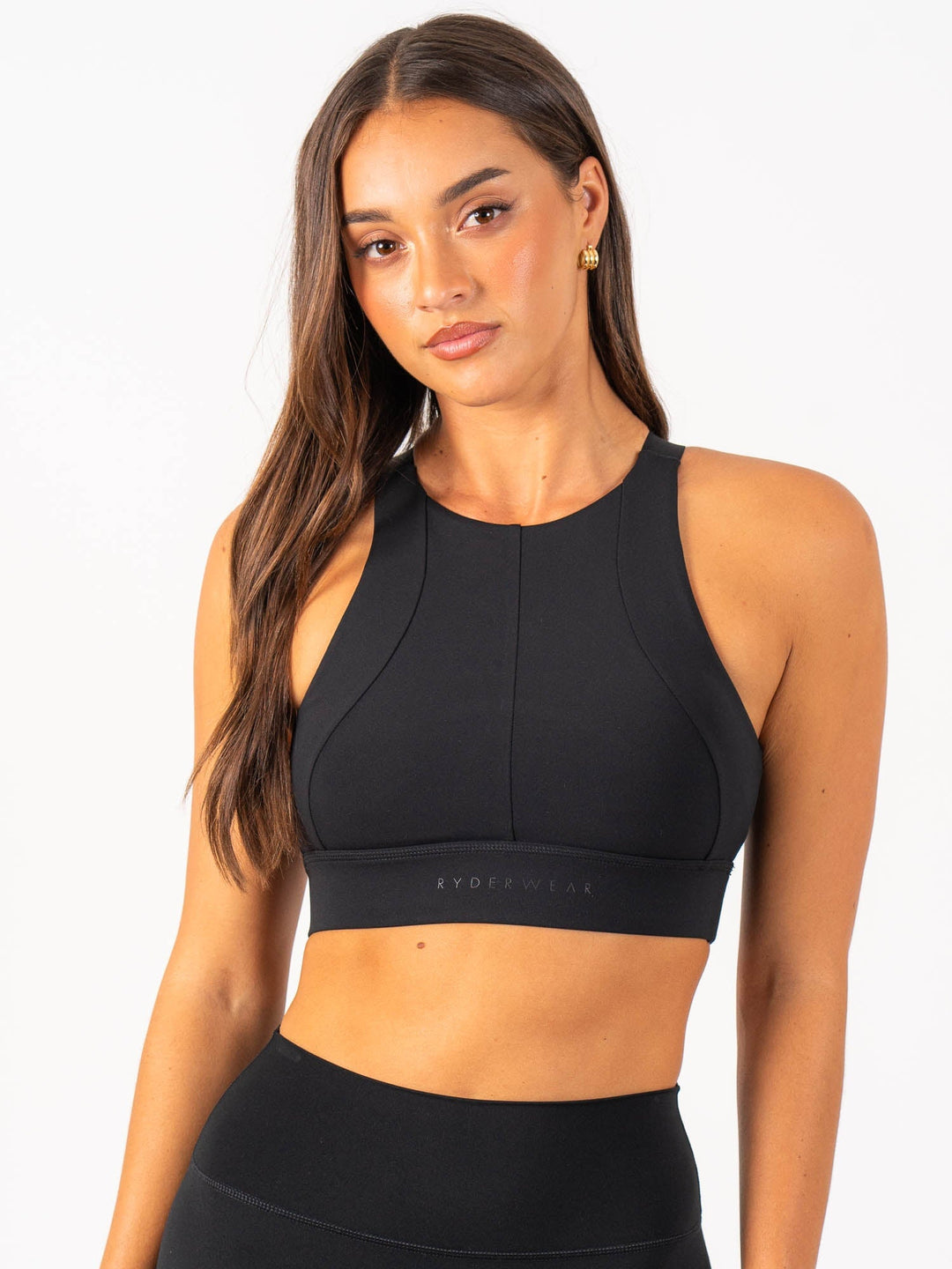 Reset High Impact Sports Bra - Black Clothing Ryderwear