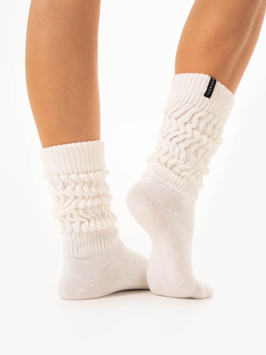 Scrunch Crew Socks - White Ryderwear Staging AU