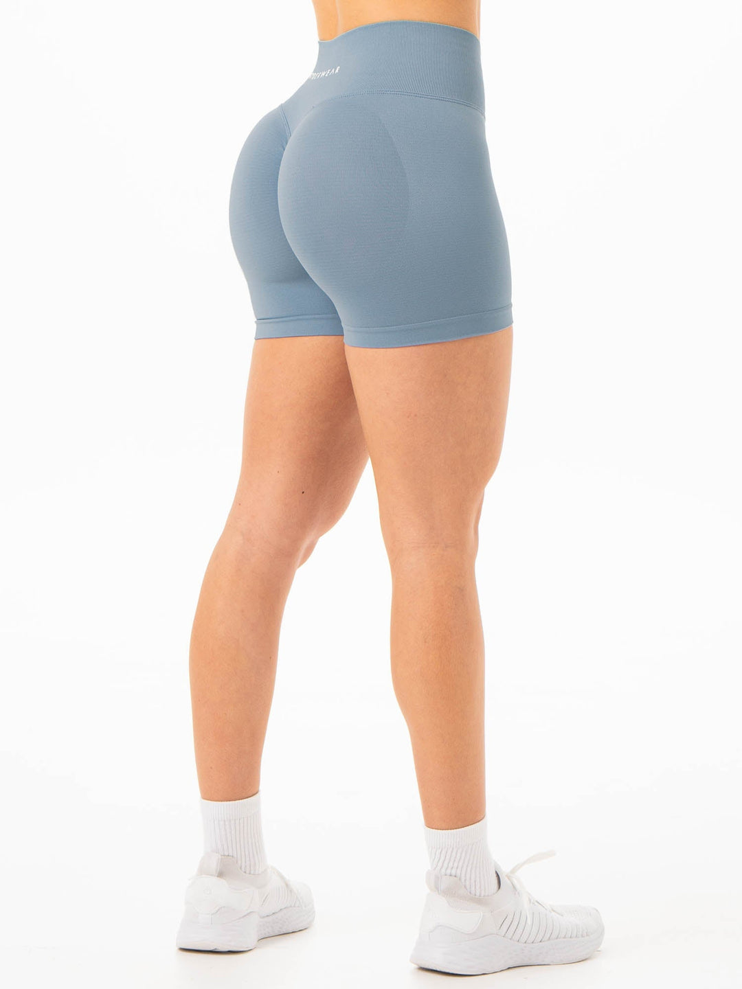 Sculpt Seamless Shorts - Steel Blue Clothing Ryderwear
