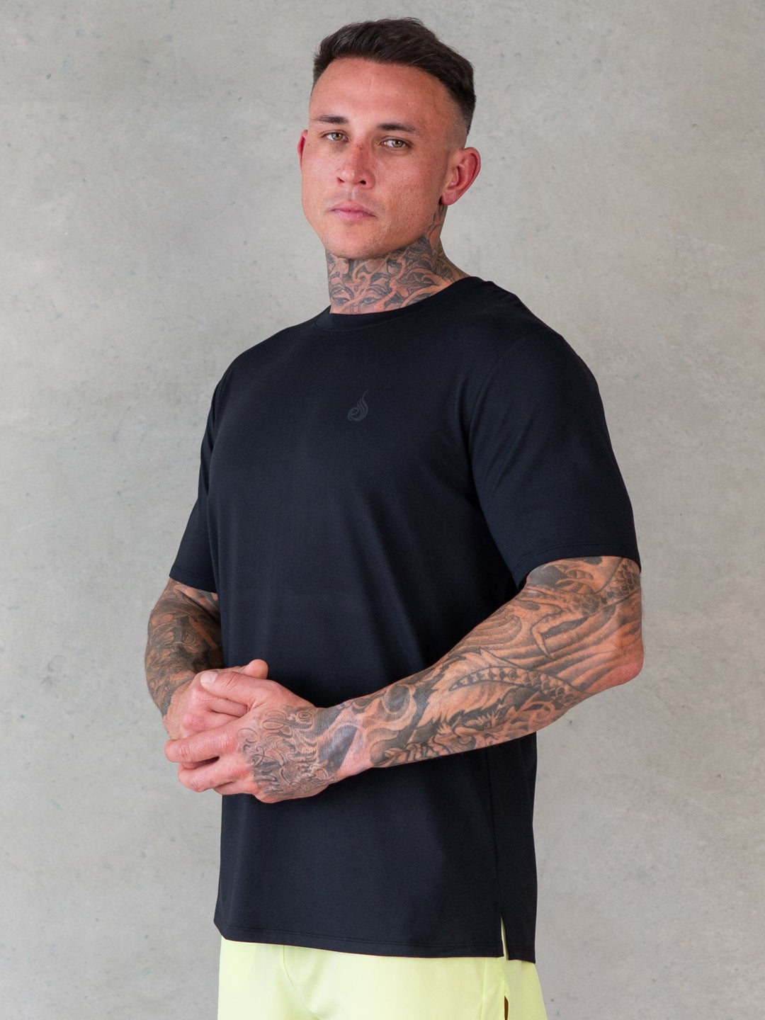 Soft Tech T-Shirt - Black Clothing Ryderwear