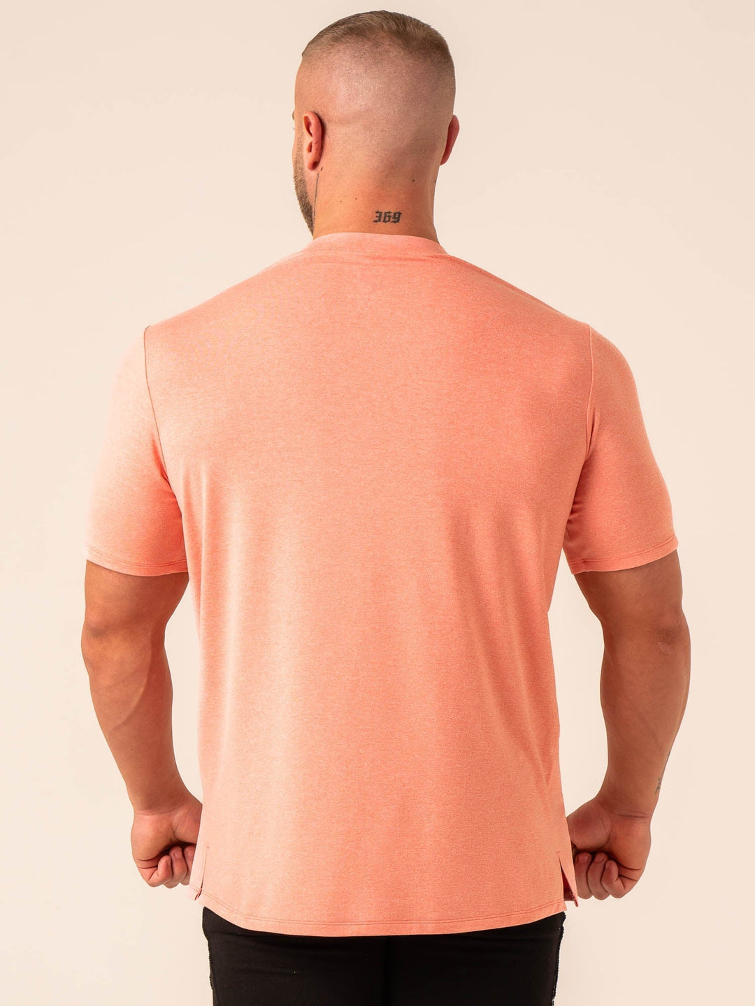 Soft Tech T-Shirt - Coral Marl Clothing Ryderwear
