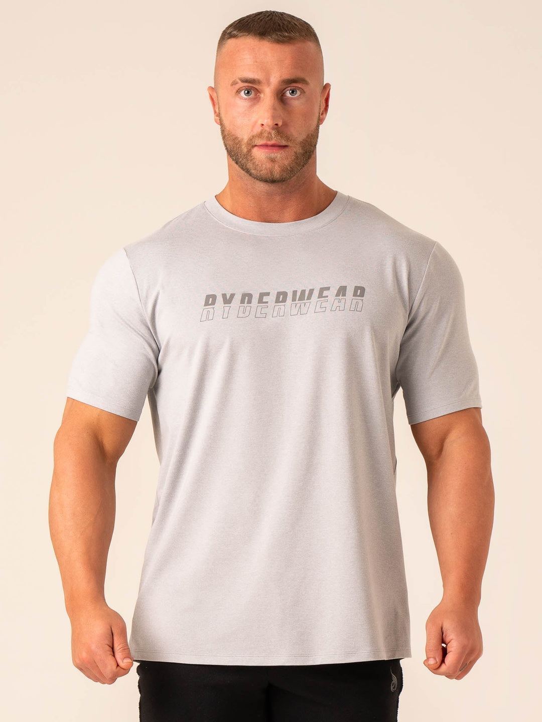 Soft Tech T-Shirt - Grey Marl Clothing Ryderwear