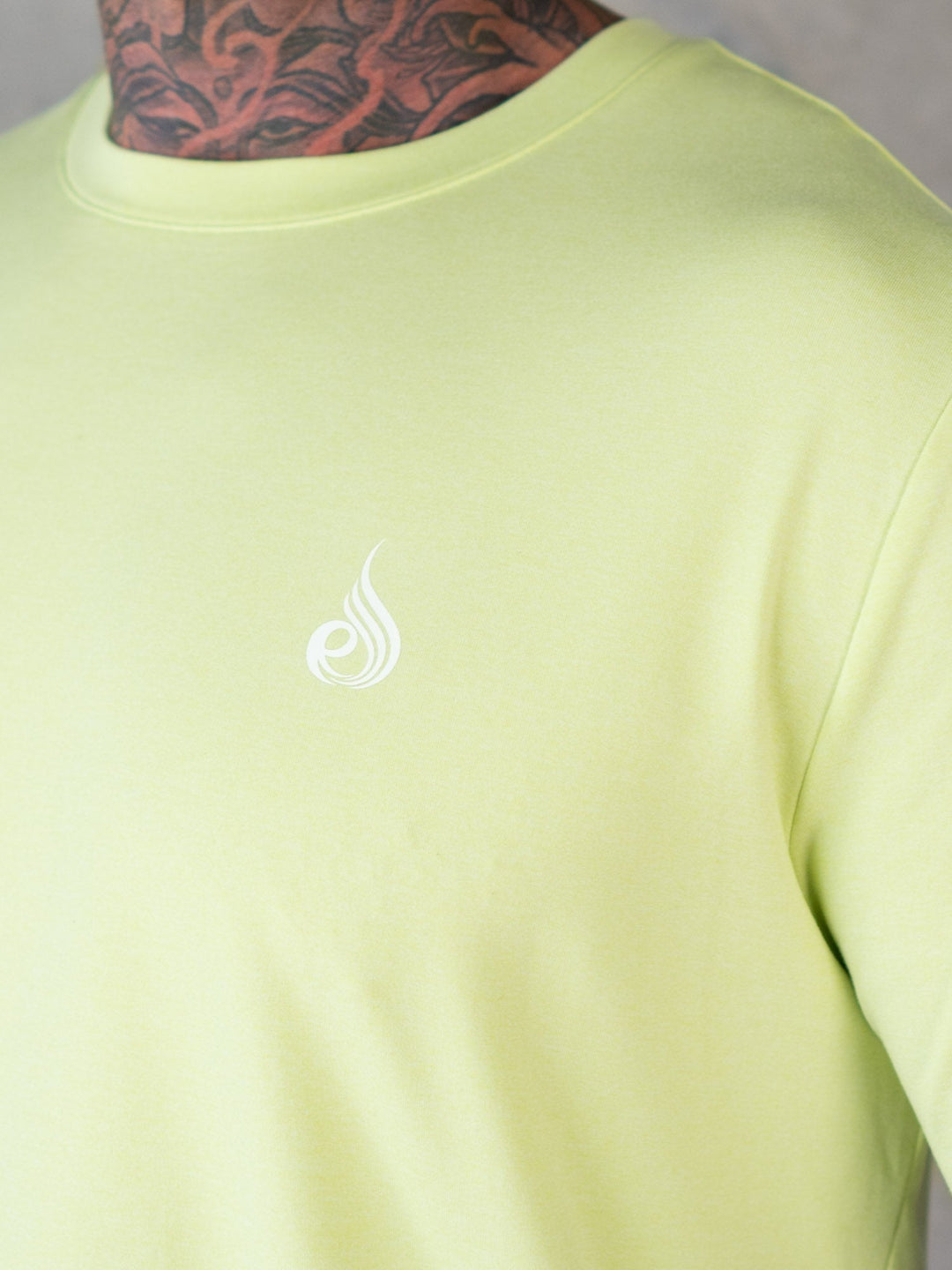 Soft Tech T-Shirt - Lime Marl Clothing Ryderwear