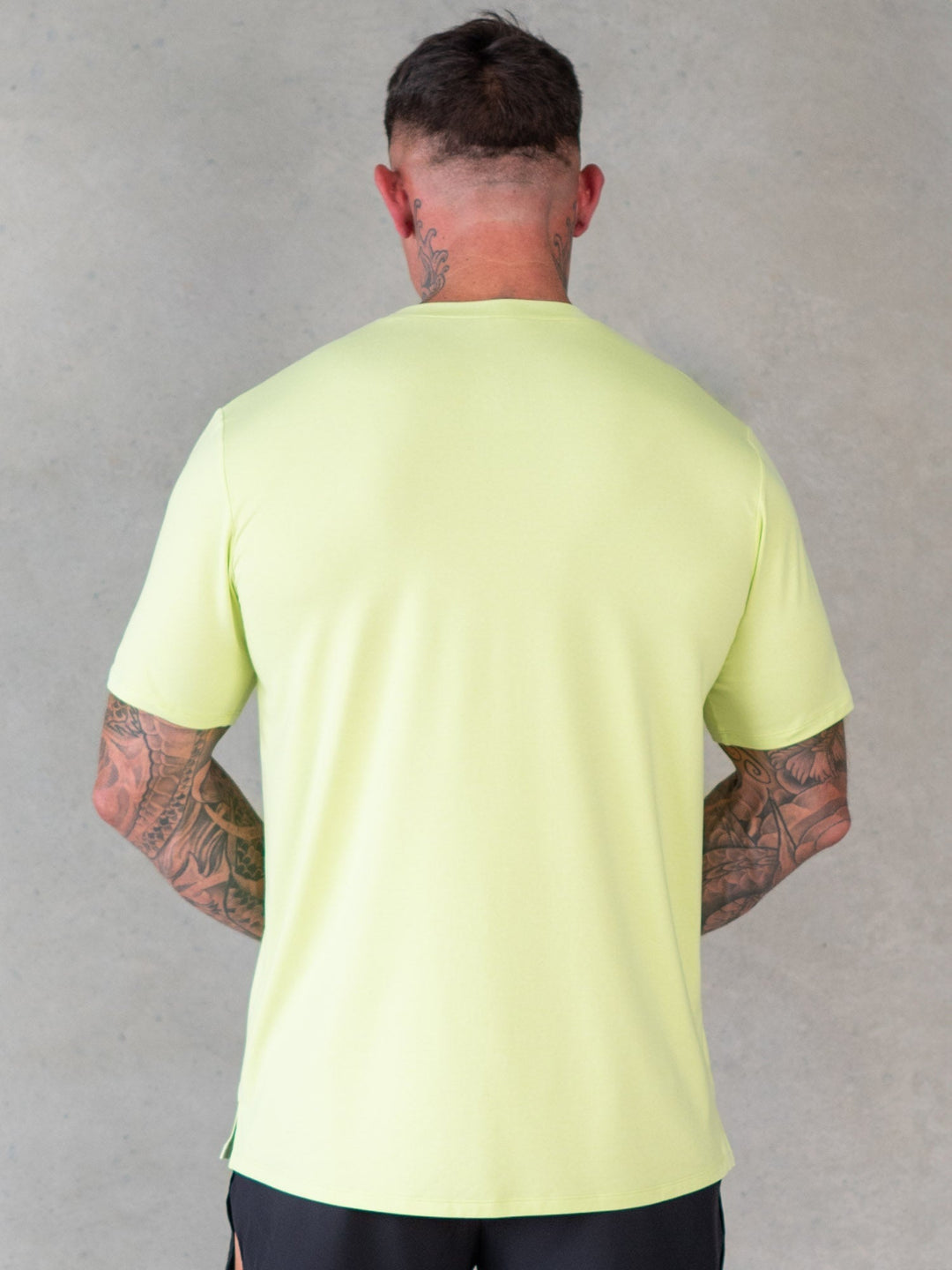 Soft Tech T-Shirt - Lime Marl Clothing Ryderwear