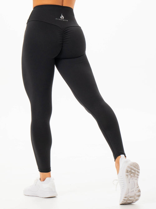 Staples Scrunch Bum Leggings Black