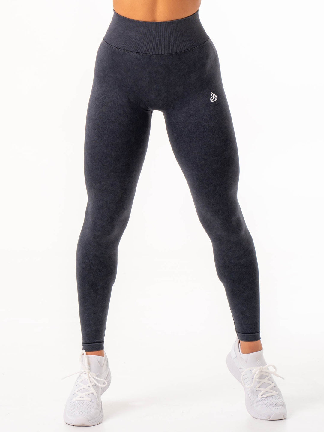 Stonewash Scrunch Seamless Leggings - Black Stonewash Clothing Ryderwear