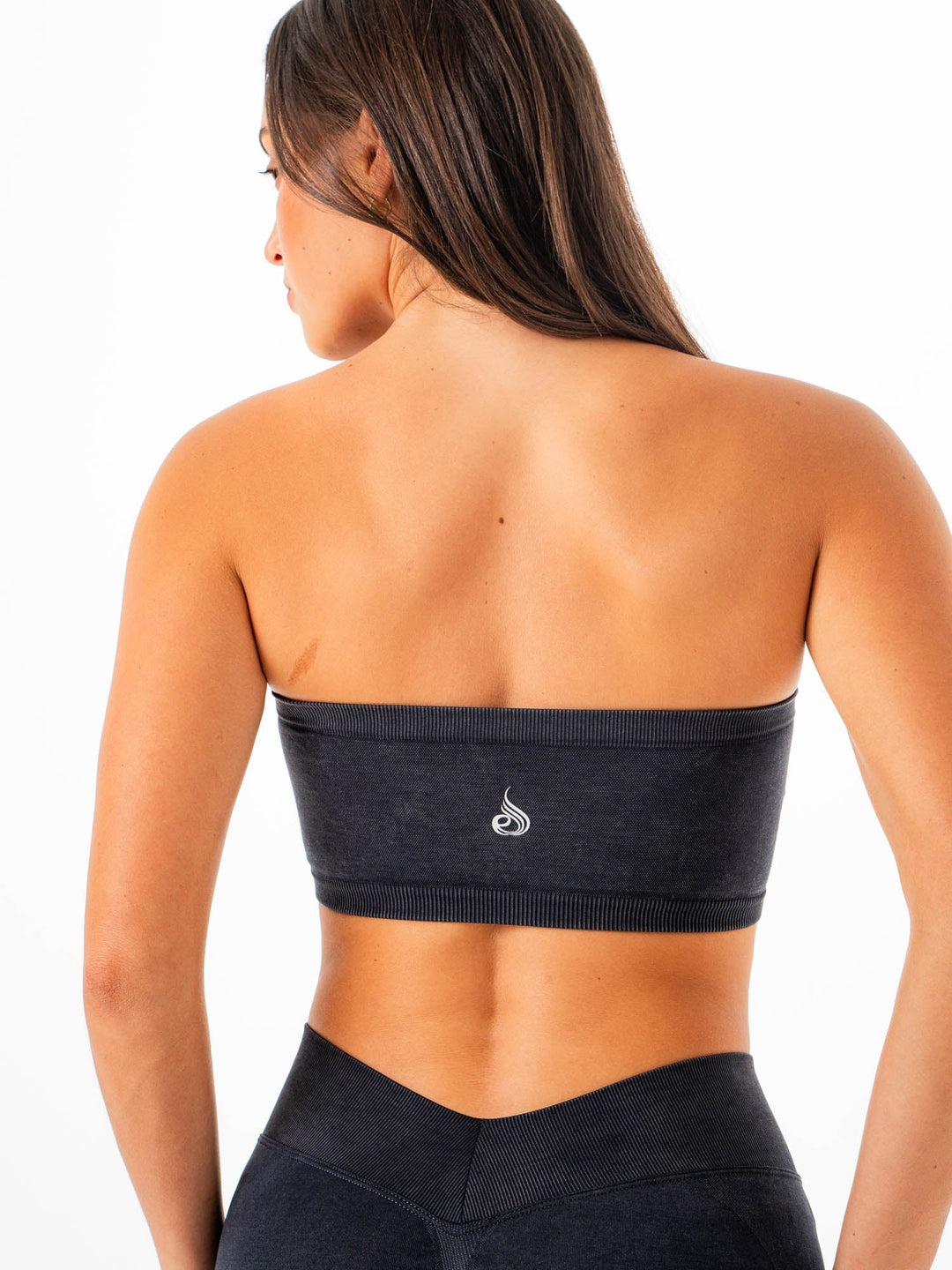 Stonewash Seamless Bandeau - Black Clothing Ryderwear