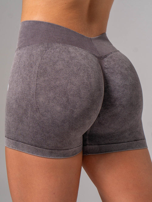 Stonewash Seamless V Back Shorts Cocoa