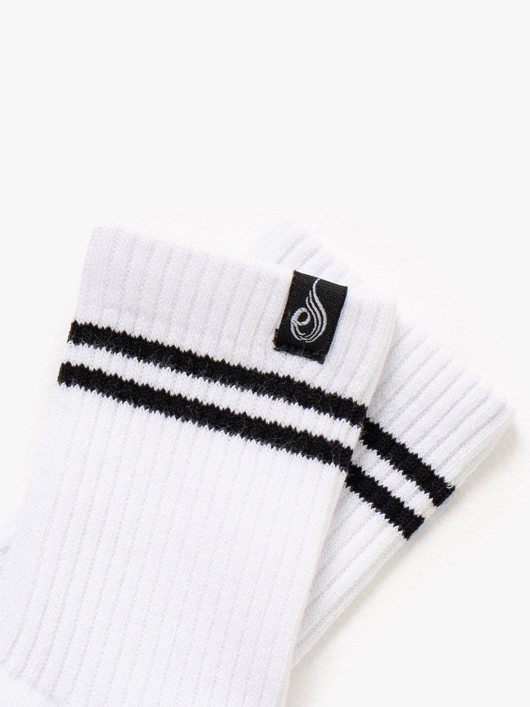Stripe Crew Socks - White Accessories Ryderwear