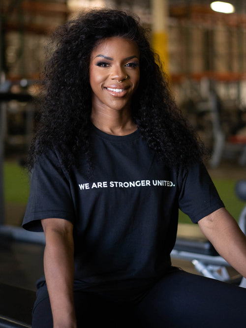 Stronger United Oversized T-Shirt Black