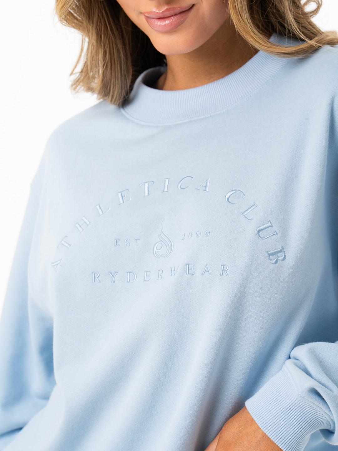 Tempo Sweater - Sky Blue Clothing Ryderwear