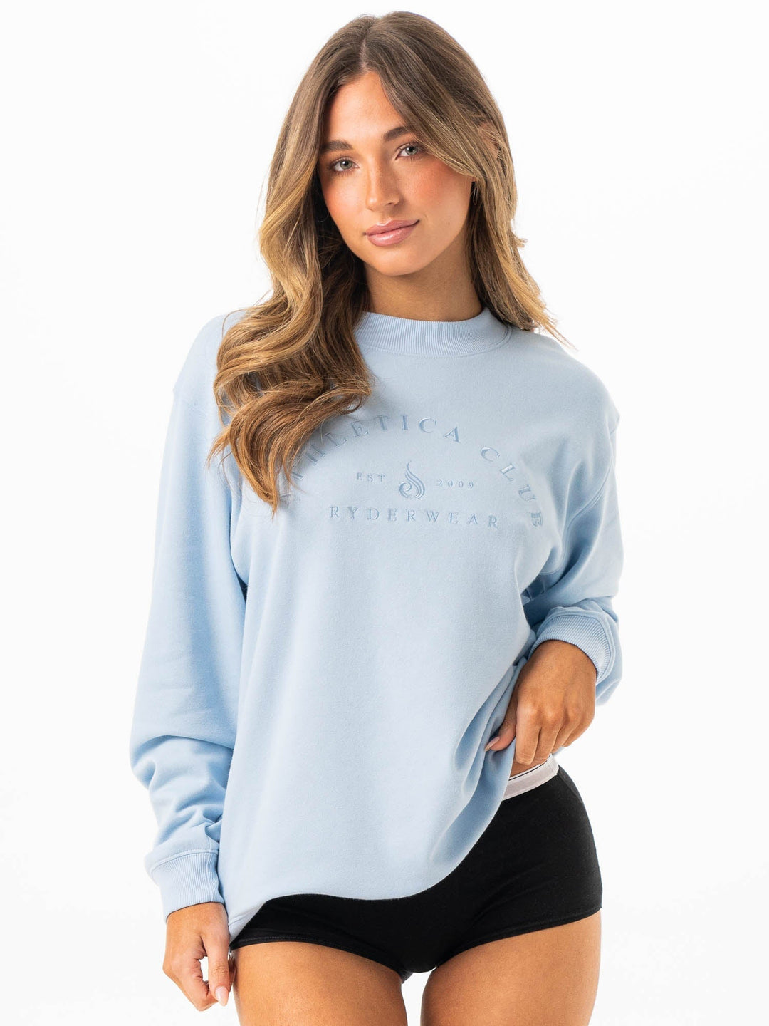 Tempo Sweater - Sky Blue Clothing Ryderwear