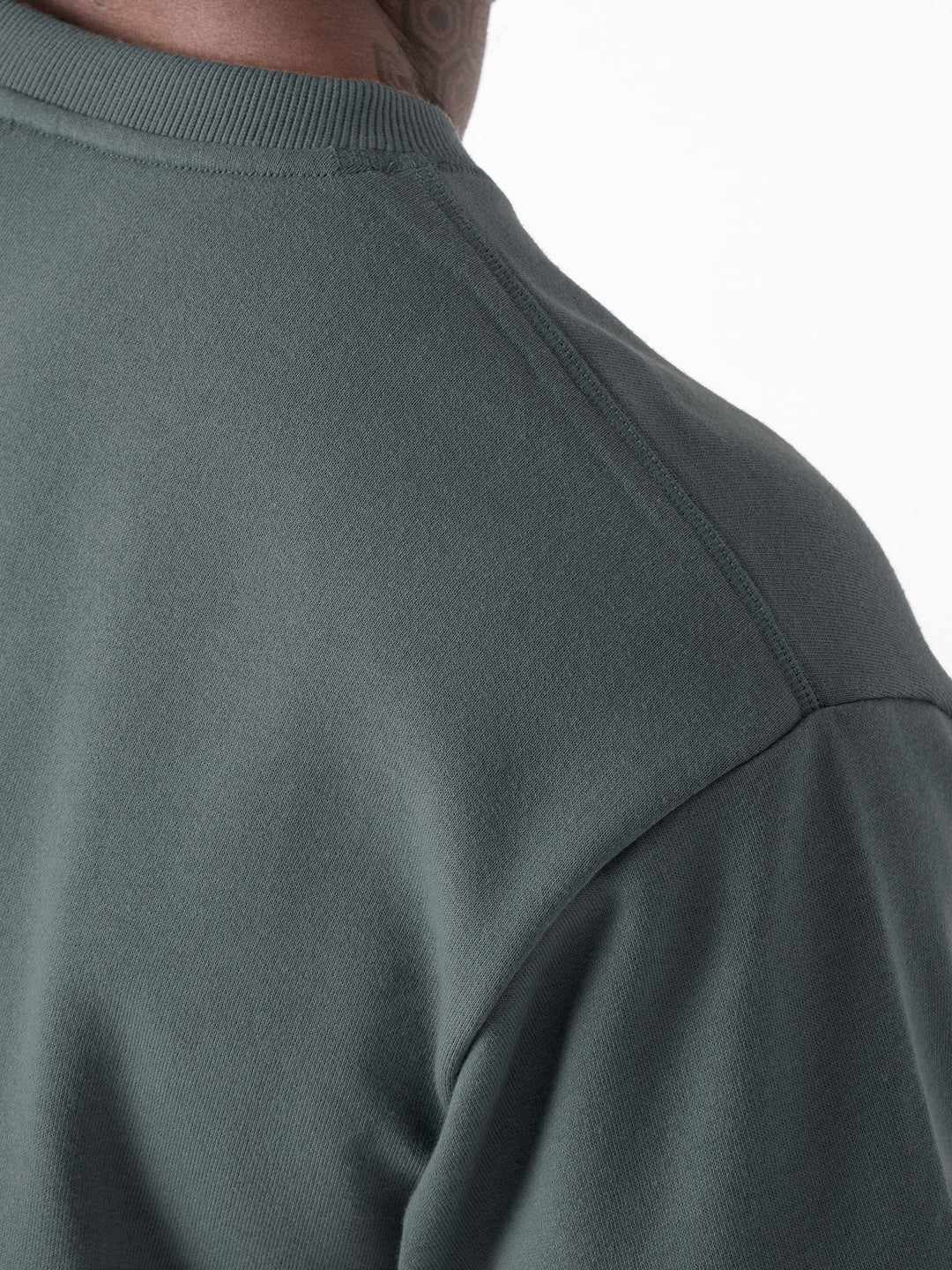 Throwback Fleece Oversized T-Shirt - Petrol Clothing Ryderwear