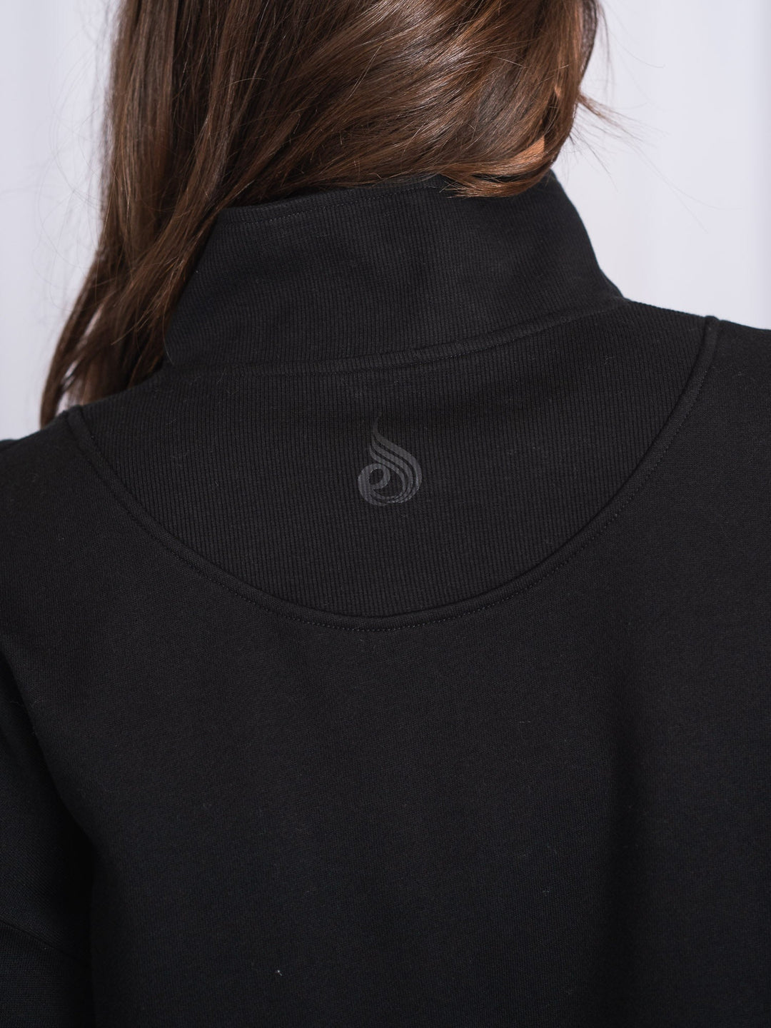 Unisex Half Zip Jumper - Black Clothing Ryderwear