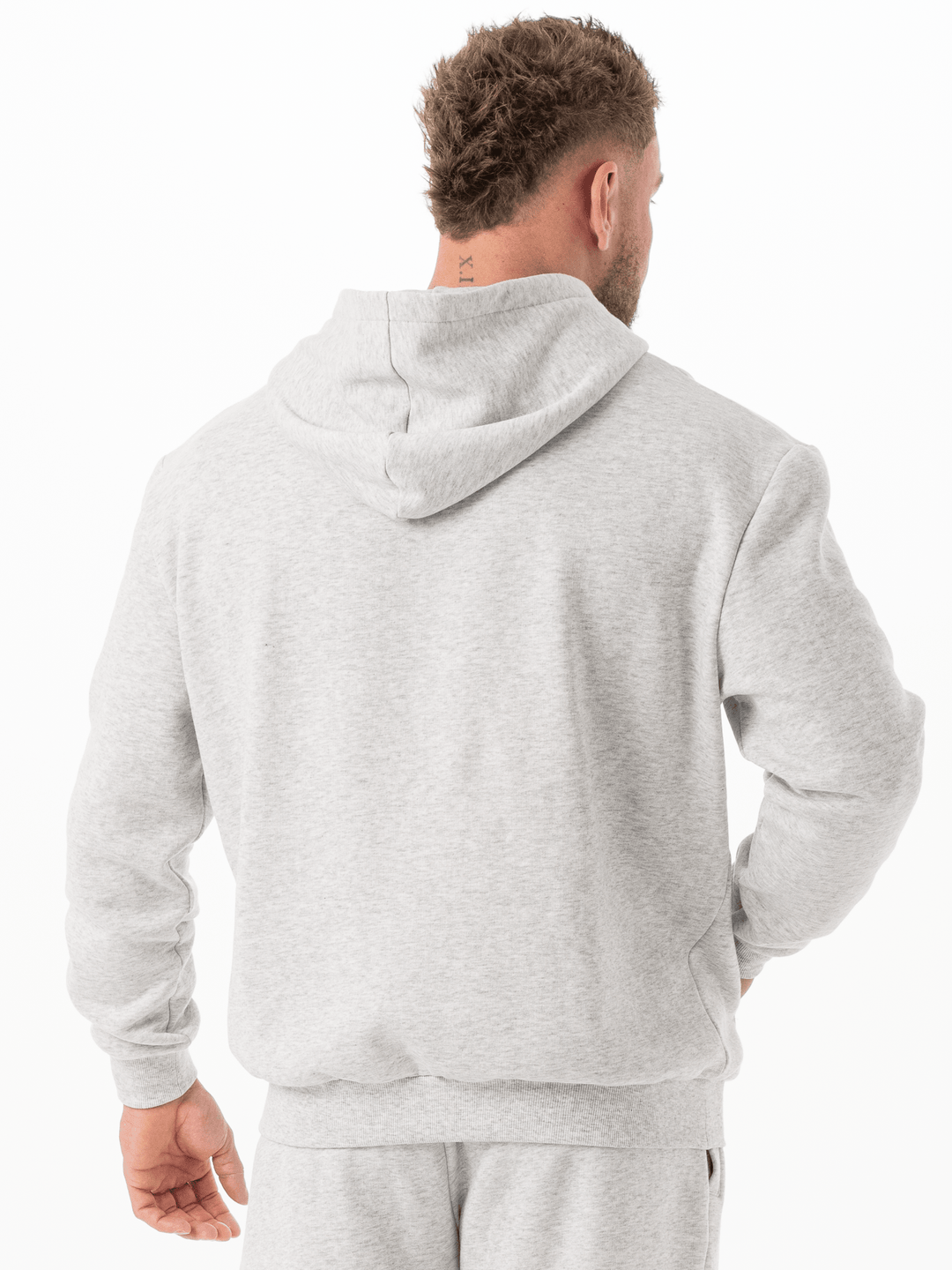 Unisex Hoodie - Snow Marl Clothing Ryderwear
