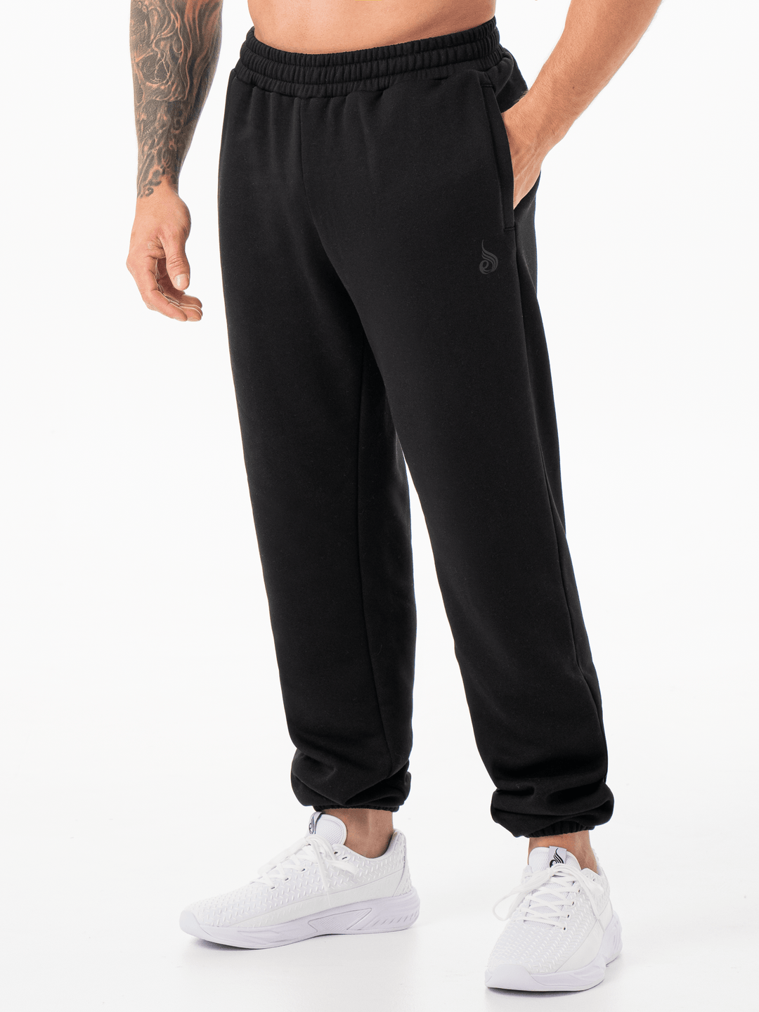 Unisex Track Pants - Black Clothing Ryderwear