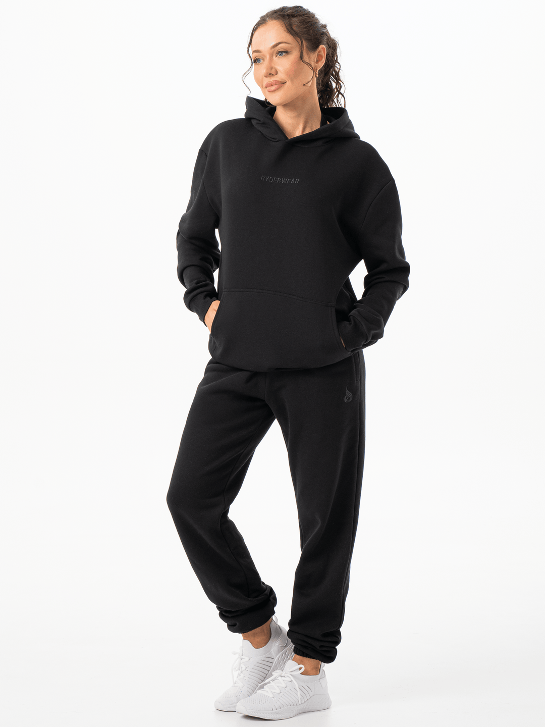 Unisex Track Pants - Black Clothing Ryderwear