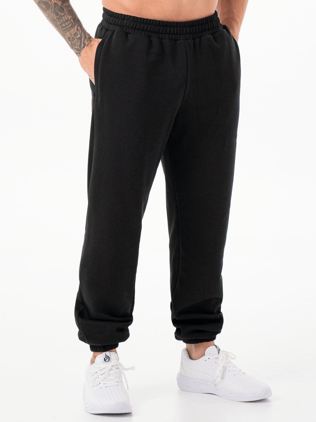 Unisex Track Pants - Black Clothing Ryderwear