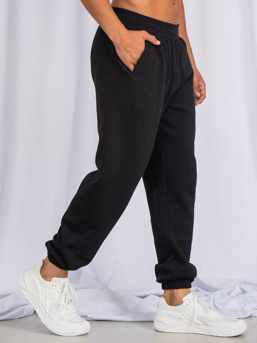 Unisex Track Pants - Black Clothing Ryderwear 