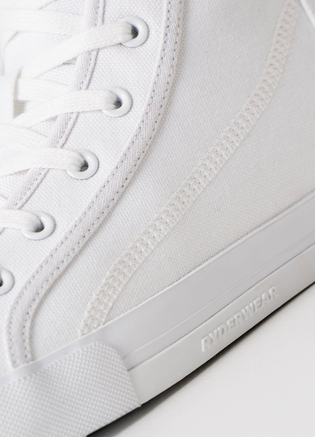 Vulcanised High Top - White Shoes Ryderwear