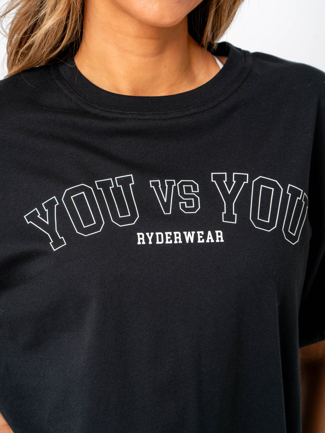 You vs You Oversized T-Shirt - Black Clothing Ryderwear