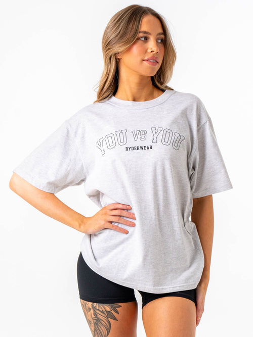 You vs You Oversized T-Shirt Snow Marl