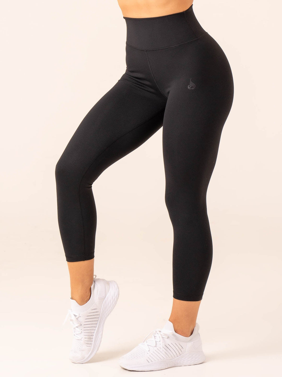 7/8 High Waisted Leggings - Black Clothing Ryderwear
