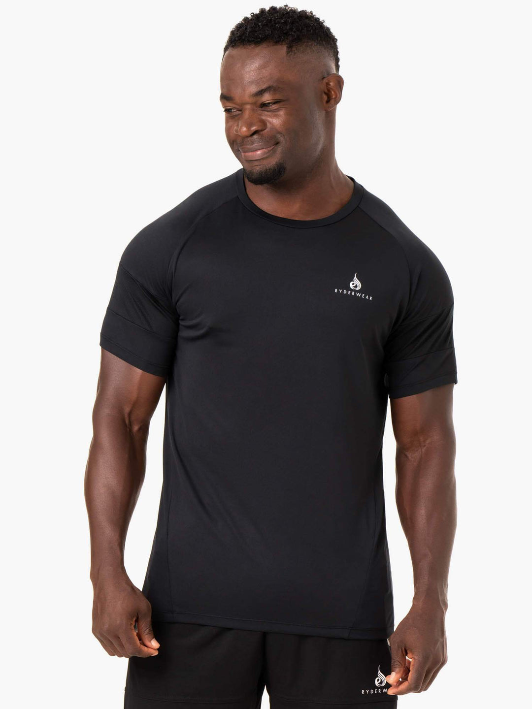 Action Mesh T-Shirt - Black Clothing Ryderwear