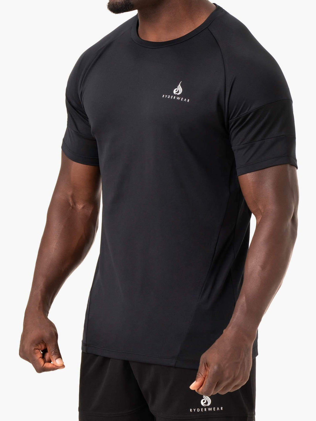 Action Mesh T-Shirt - Black Clothing Ryderwear