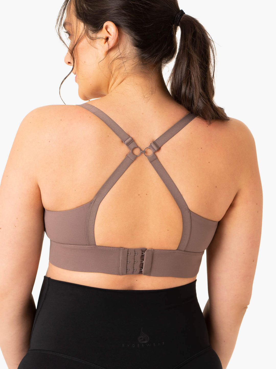 Active Bump Sports Bra - Chocolate Clothing Ryderwear