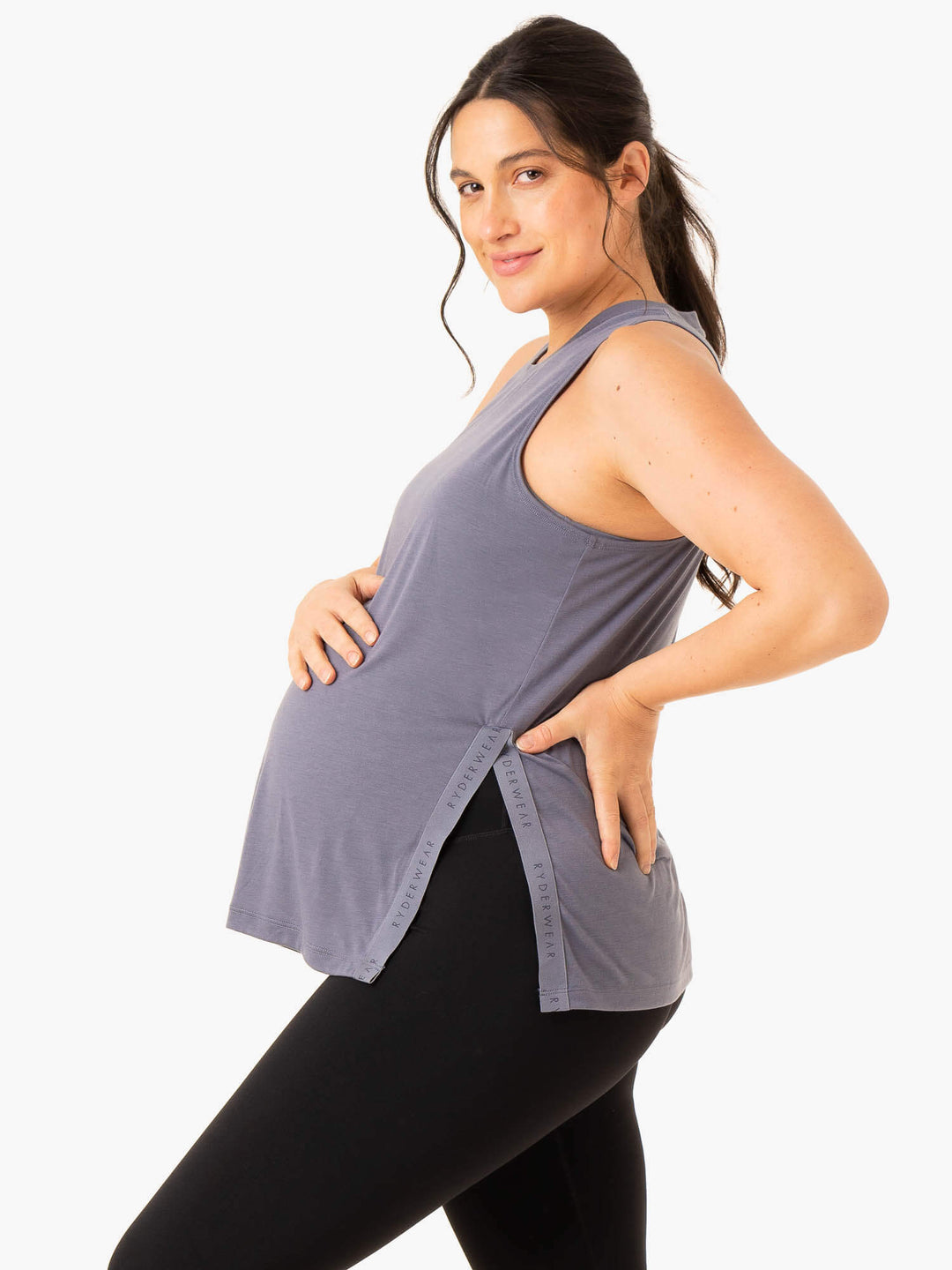 Active Bump Tank - Steel Blue Clothing Ryderwear