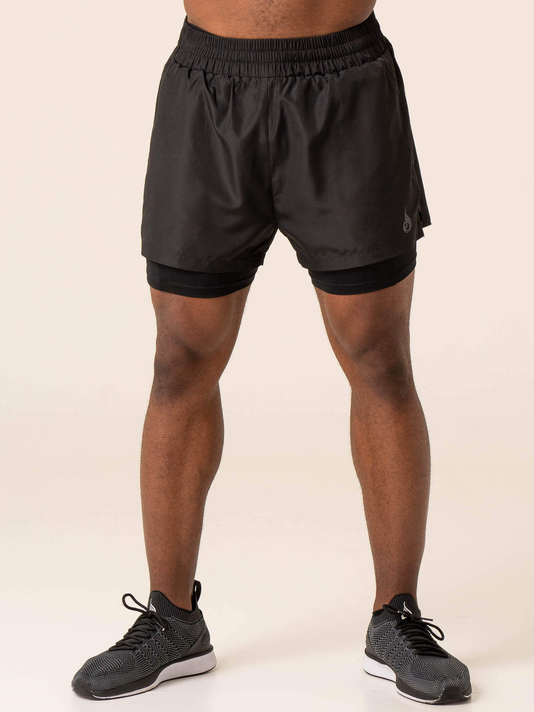 Advance 2 In 1 Training Short - Black Clothing Ryderwear