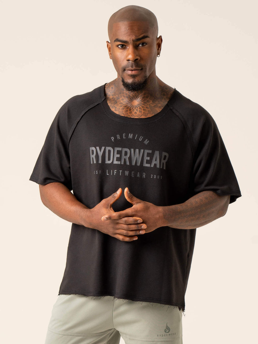 Advance Fleece Rag Top - Black Clothing Ryderwear