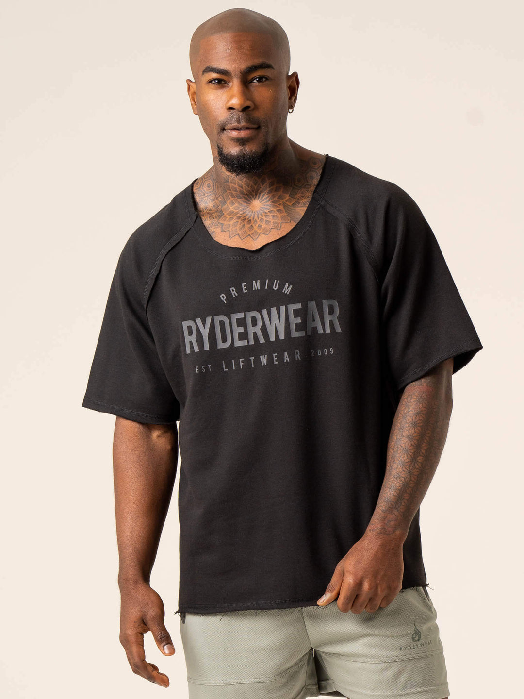 Advance Fleece Rag Top - Black Clothing Ryderwear