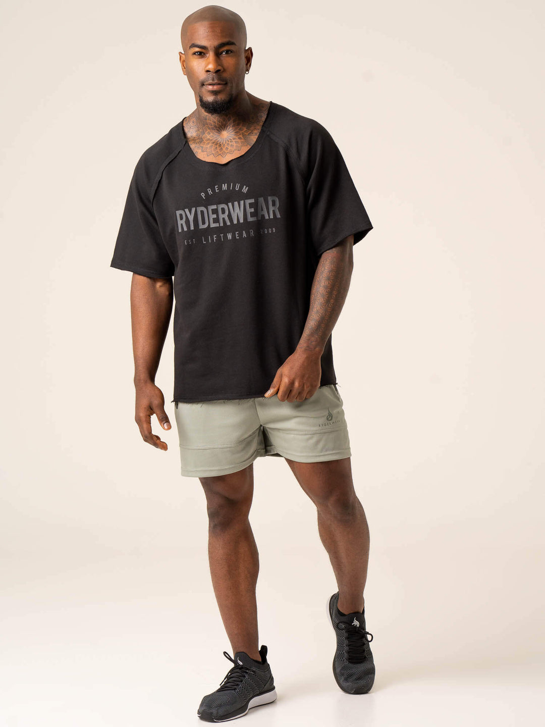 Advance Fleece Rag Top - Black Clothing Ryderwear