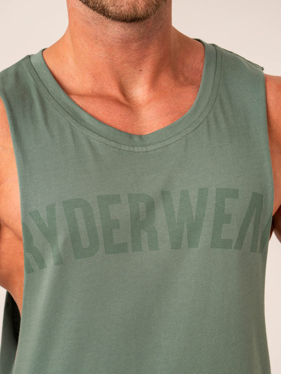 Baller Tank - Fern Green Clothing Ryderwear