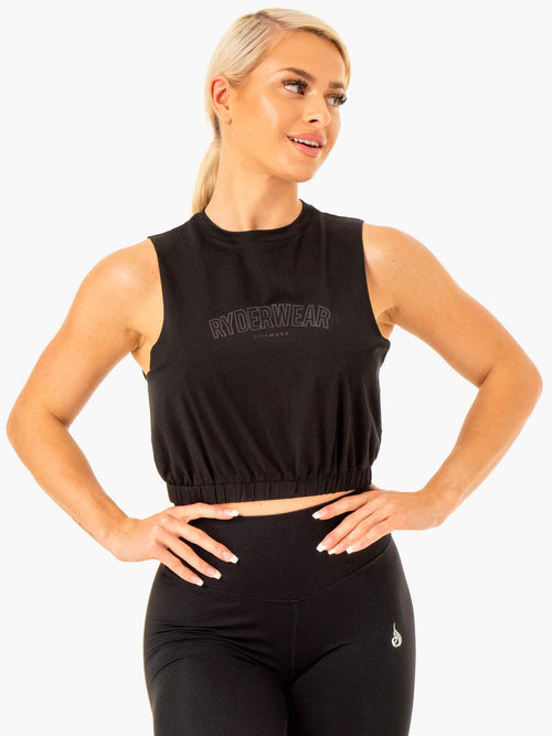 Boxer Muscle Tank Black