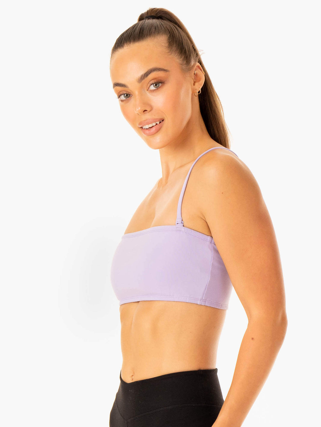 Convertible Bandeau Sports Bra - Lavender Clothing Ryderwear