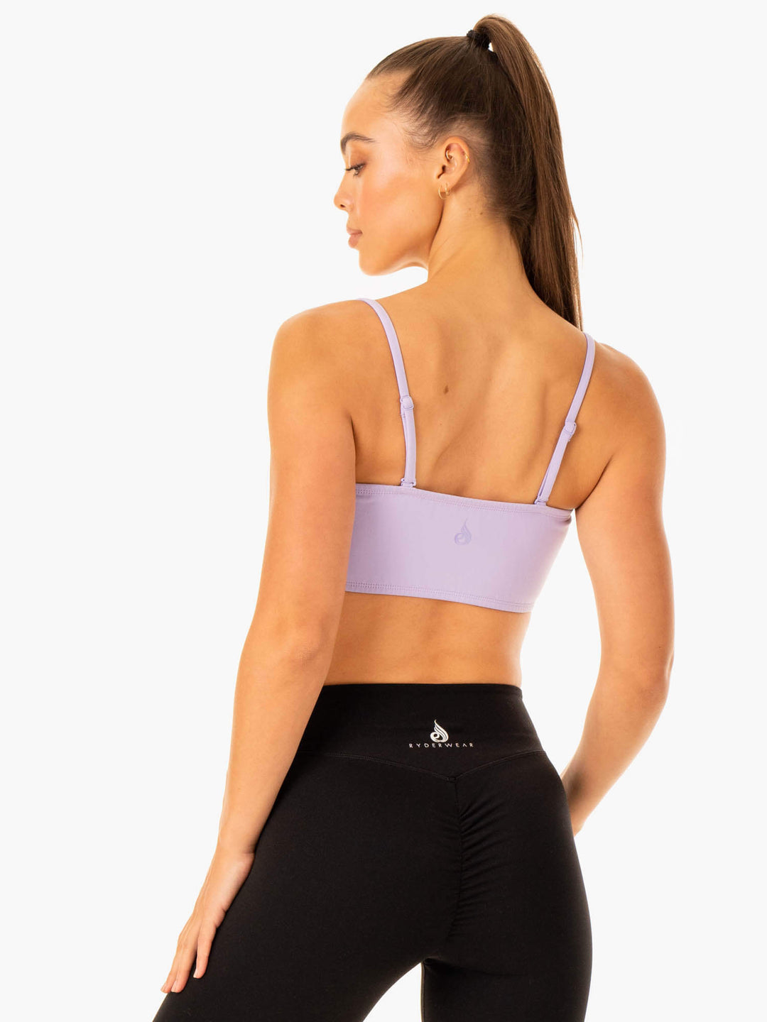 Convertible Bandeau Sports Bra - Lavender Clothing Ryderwear