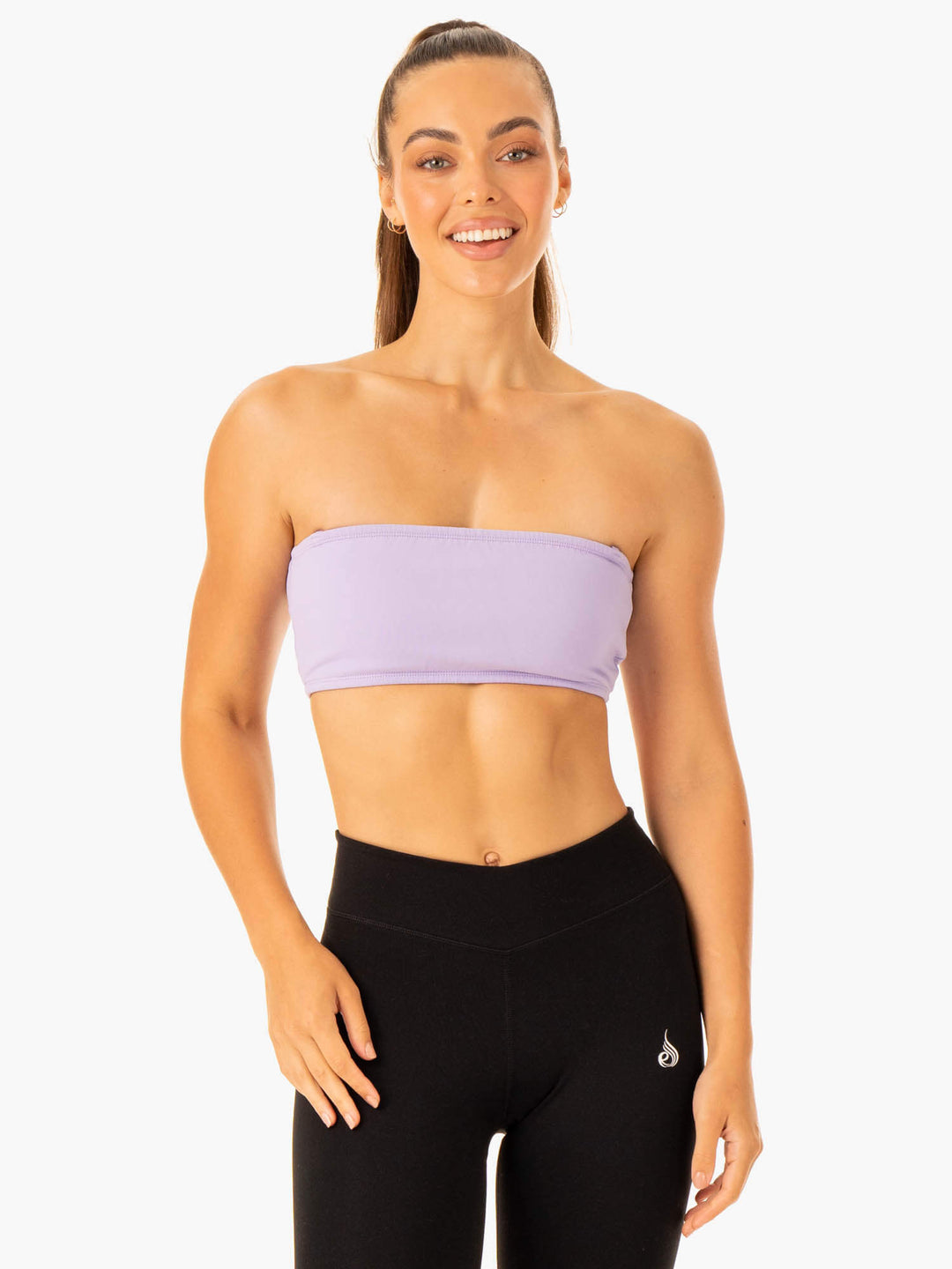 Convertible Bandeau Sports Bra - Lavender Clothing Ryderwear