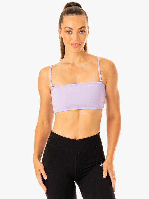 Convertible Bandeau Sports Bra Lavender