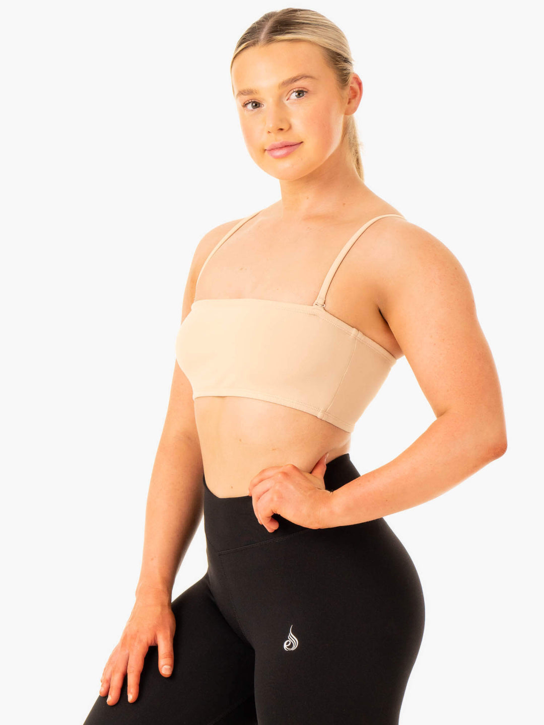 Convertible Bandeau Sports Bra - Sand Clothing Ryderwear