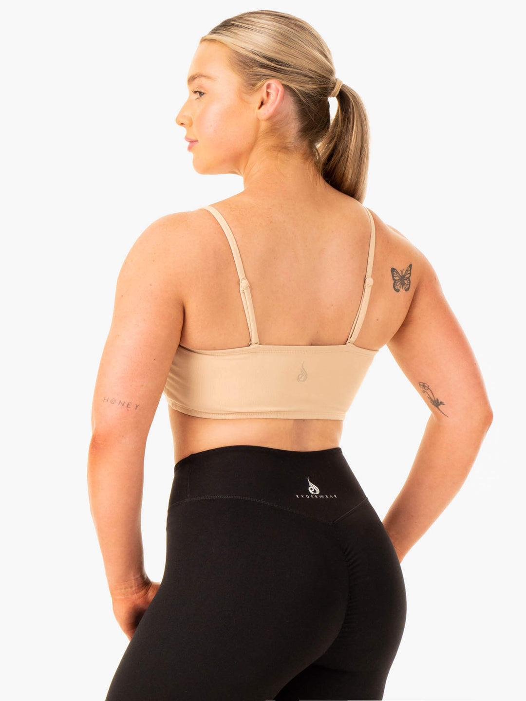 Convertible Bandeau Sports Bra - Sand Clothing Ryderwear