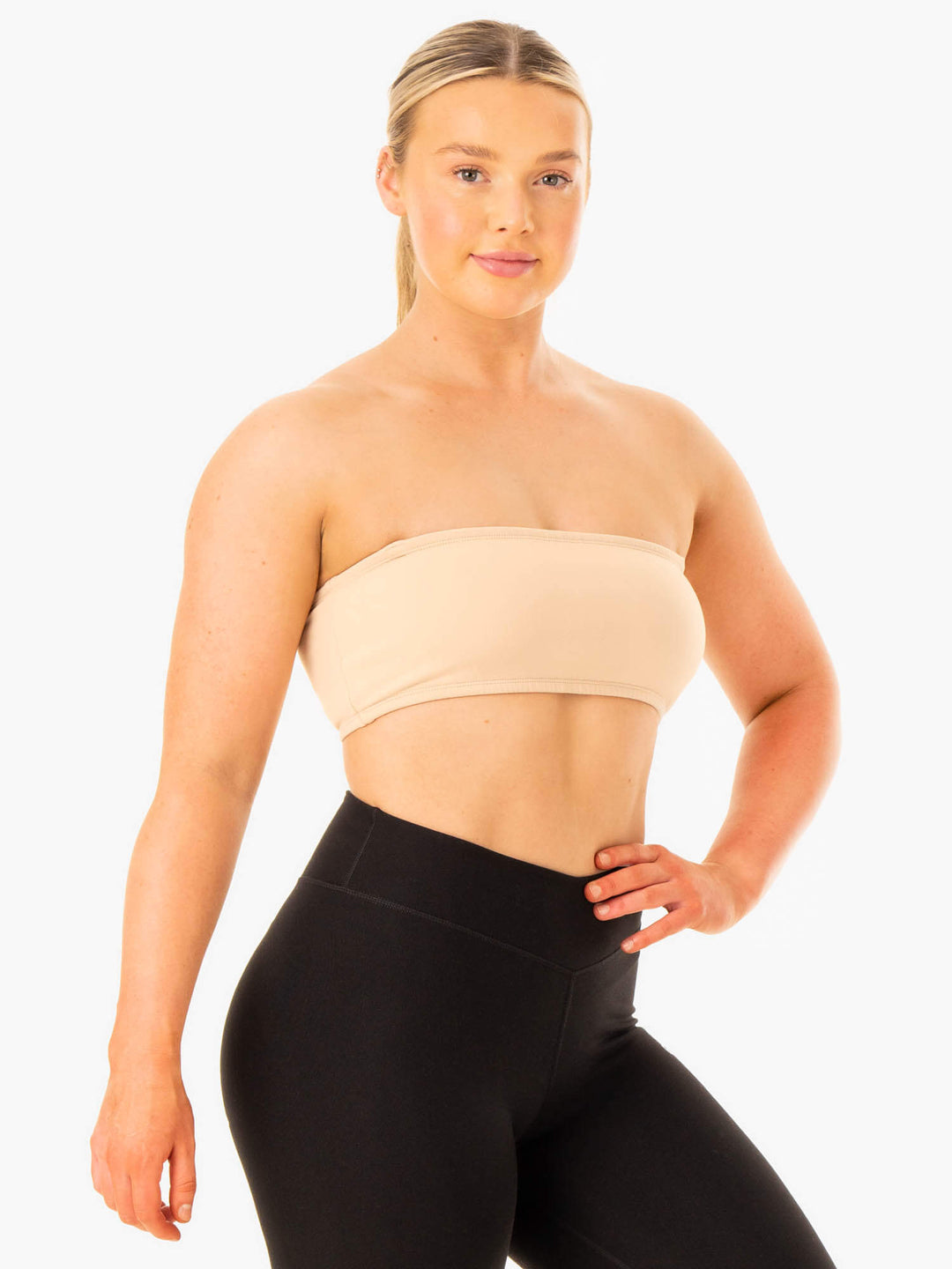Convertible Bandeau Sports Bra - Sand Clothing Ryderwear